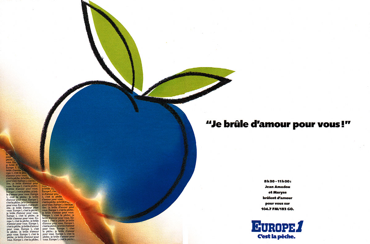 Publicité Europe 1 1989