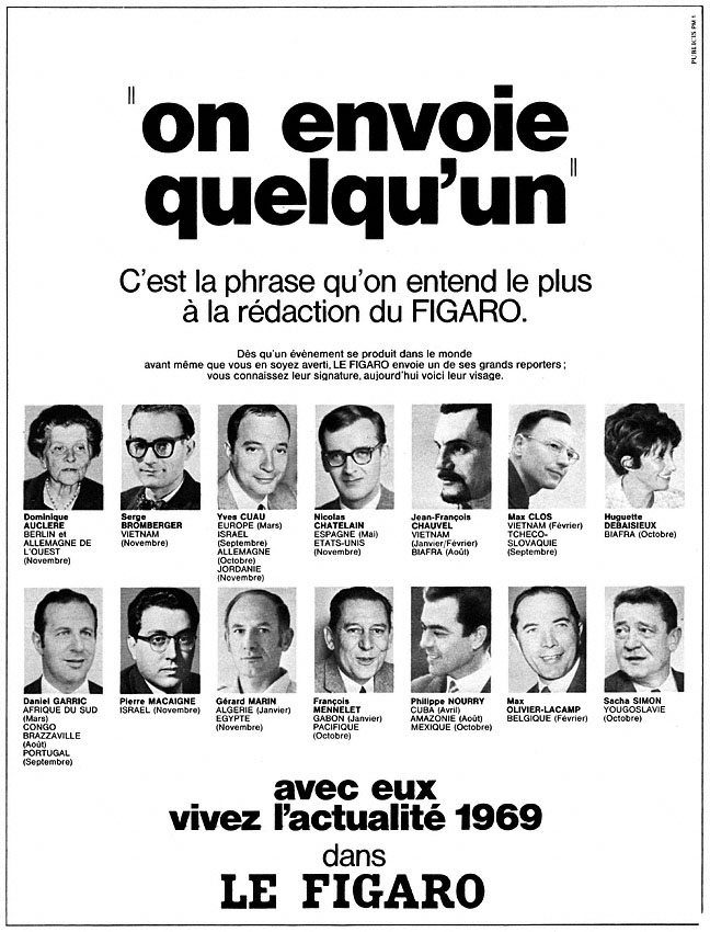 Publicité Le Figaro 1968