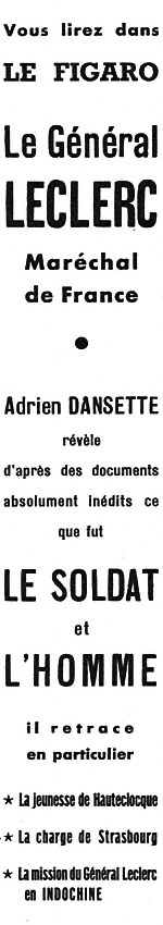 Publicité Le Figaro 1952
