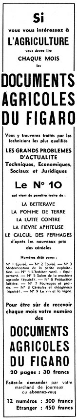 Publicité Le Figaro 1952