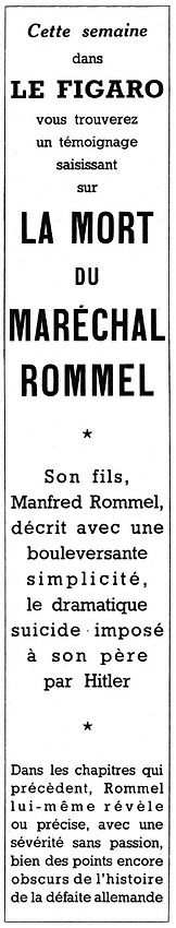 Publicité Le Figaro 1952