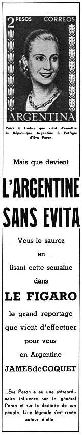 Publicité Le Figaro 1952