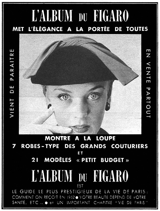 Publicité Le Figaro 1952