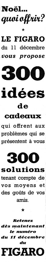 Publicité Le Figaro 1952