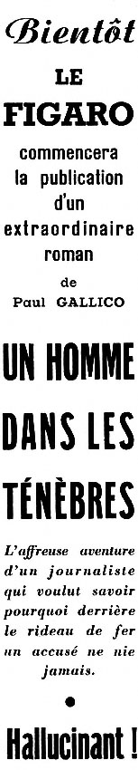 Publicité Le Figaro 1953