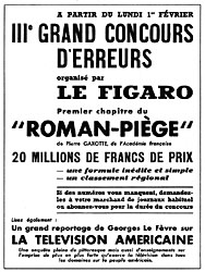 Publicit Le Figaro 1954