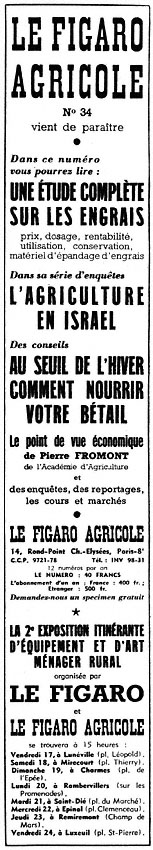 Publicité Le Figaro 1954