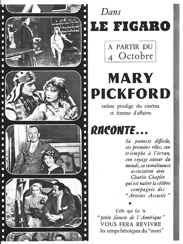 Publicité Le Figaro 1954