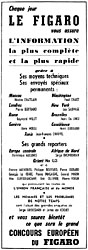 Publicit Le Figaro 1958