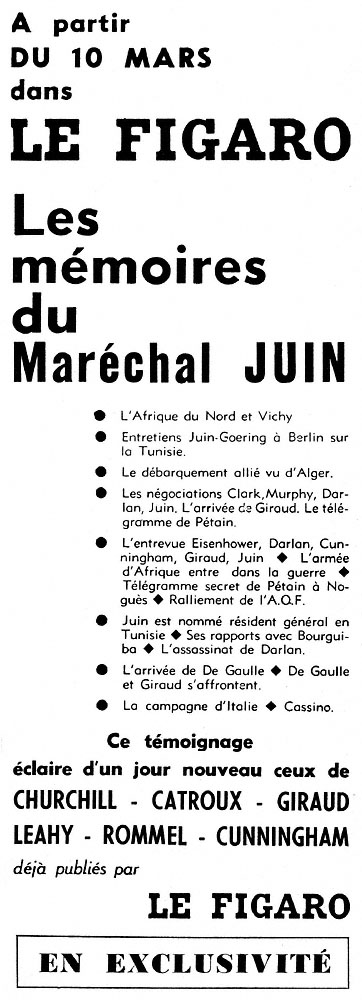 Publicité Le Figaro 1959