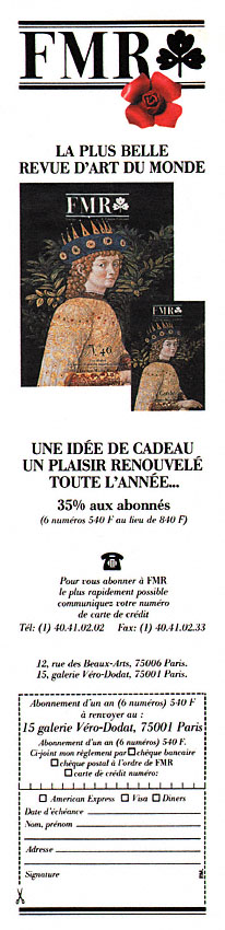 Publicité Fmr 1994