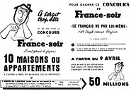 Publicit France soir 1956