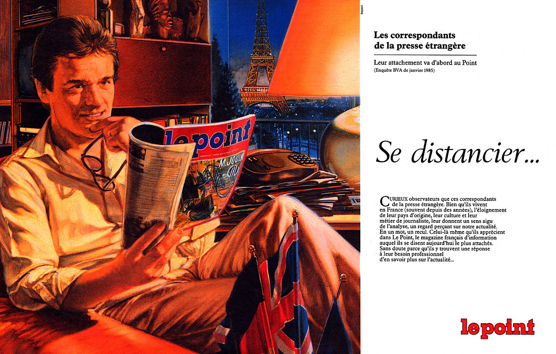 Publicité Le point 1985