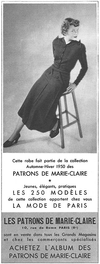 Publicité Marie Claire 1949