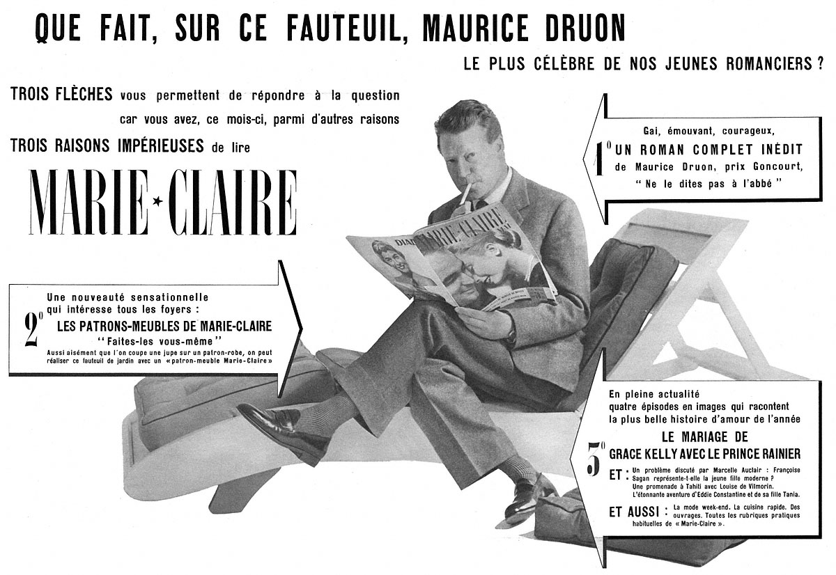 Publicité Marie Claire 1956