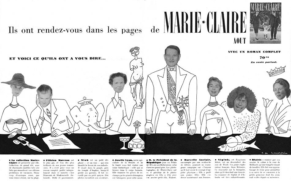 Publicité Marie Claire 1956