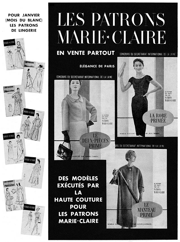 Publicité Marie Claire 1958