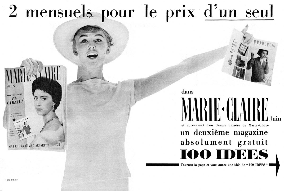 Publicité Marie Claire 1958