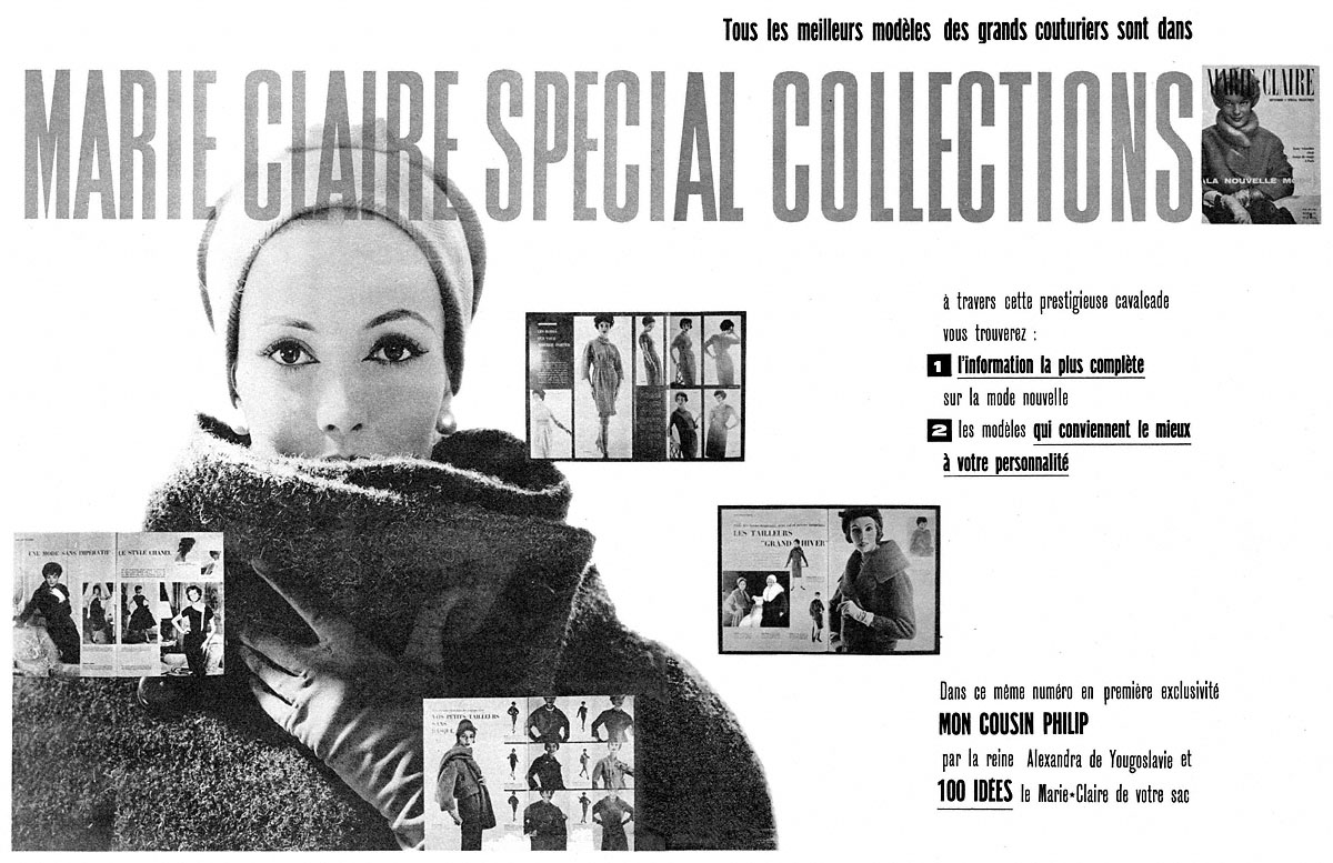 Publicité Marie Claire 1958