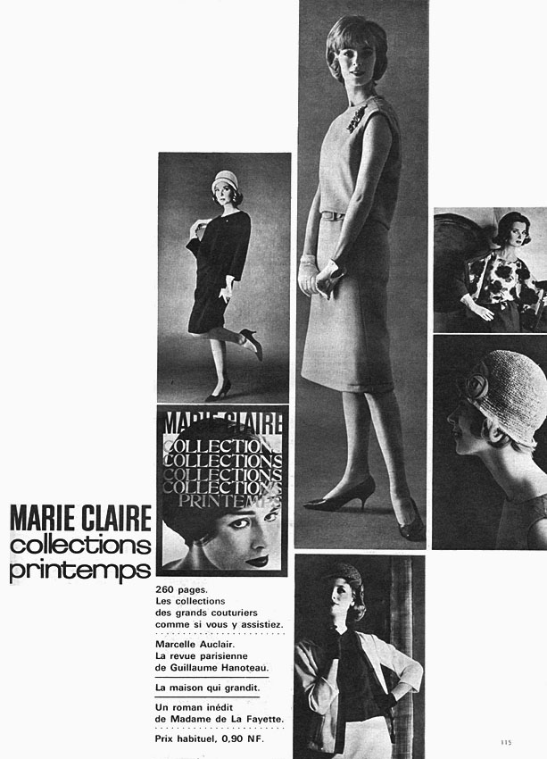 Publicité Marie Claire 1961