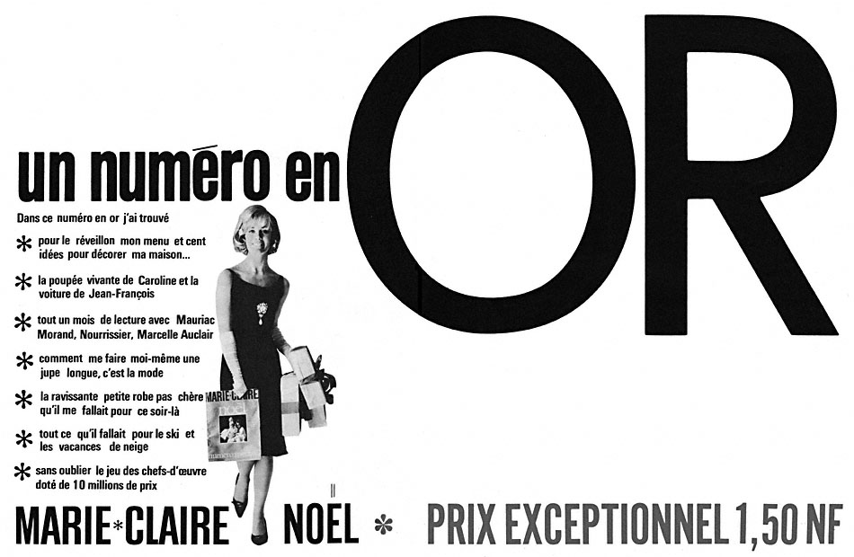 Publicité Marie Claire 1962