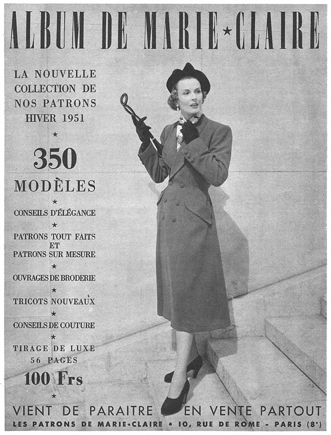 Publicité Marie Claire 1950