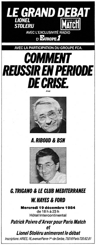 Publicité Match 1984