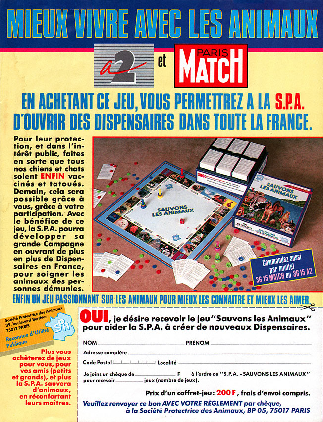 Publicité Match 1989