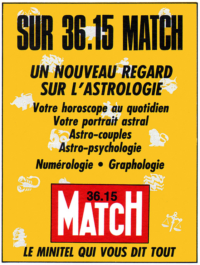 Publicité Match 1990