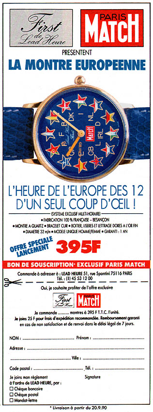 Publicité Match 1990
