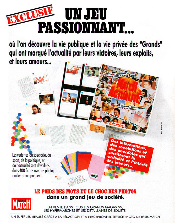 Publicité Match 1990