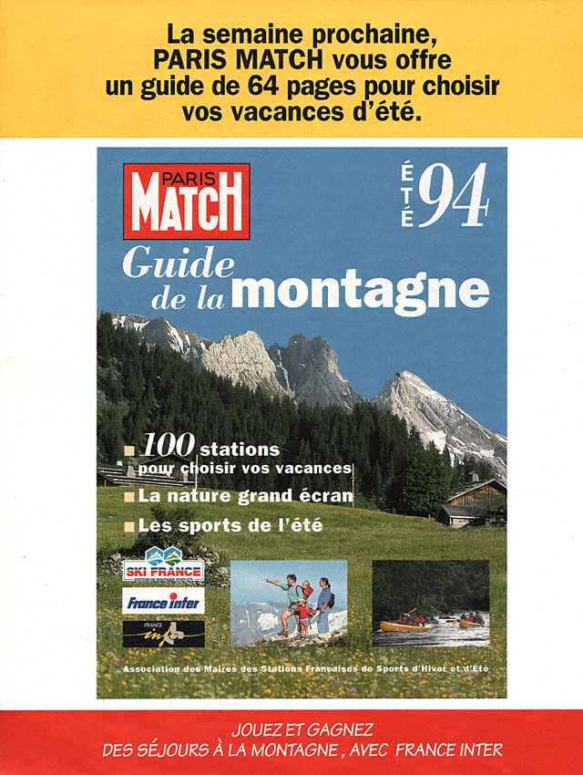 Publicité Match 1994