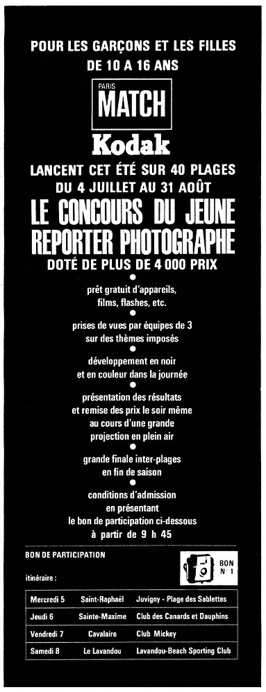 Publicité Match 1961