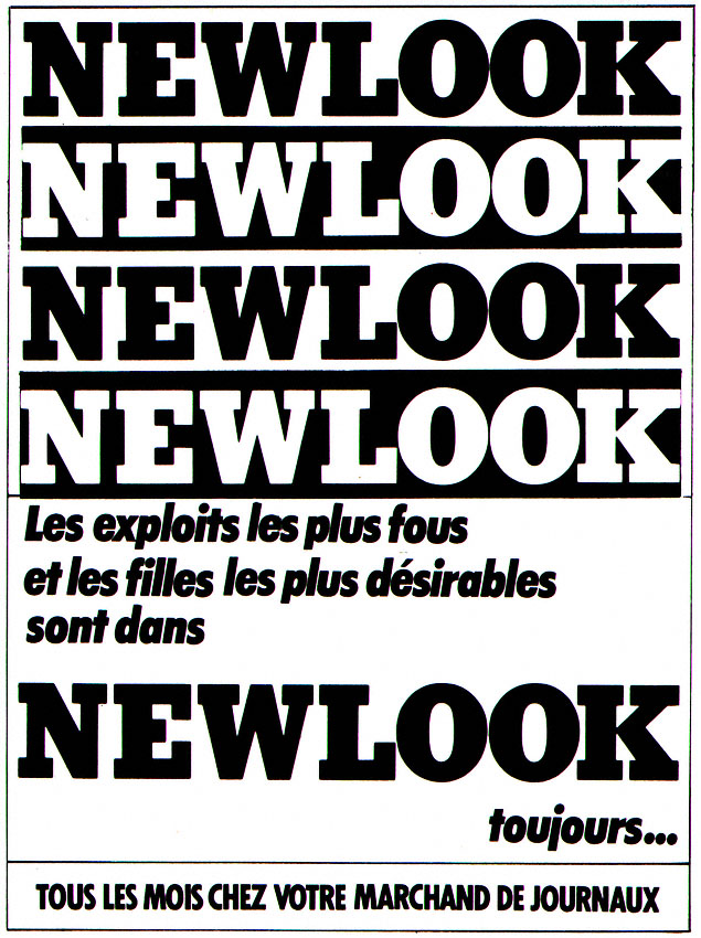 Publicité Newlook 1985