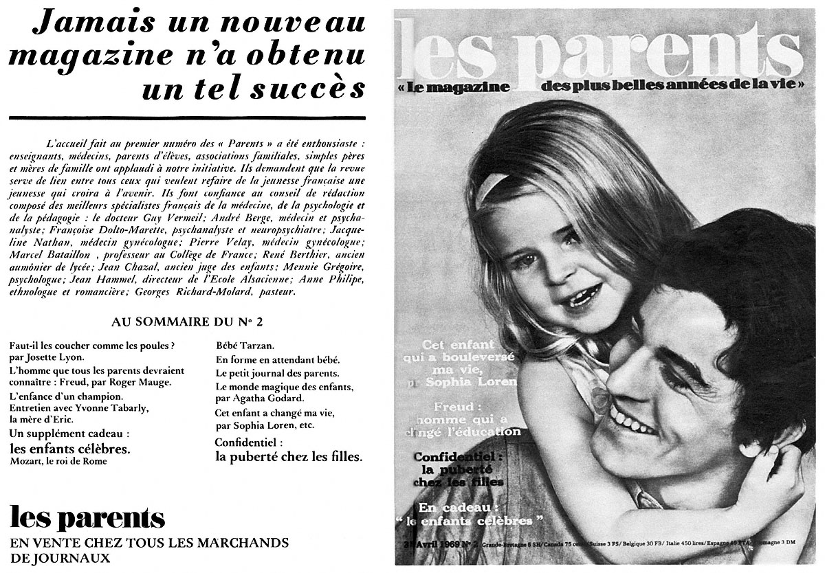Publicit� Parents 1969