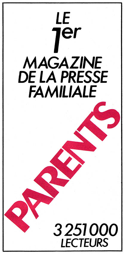 Publicité Parents 1990