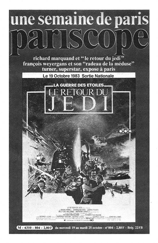 Publicité Pariscope 1983