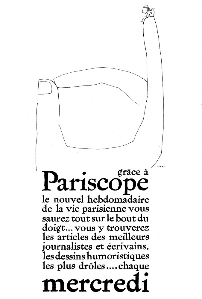 Publicit� Pariscope 1965