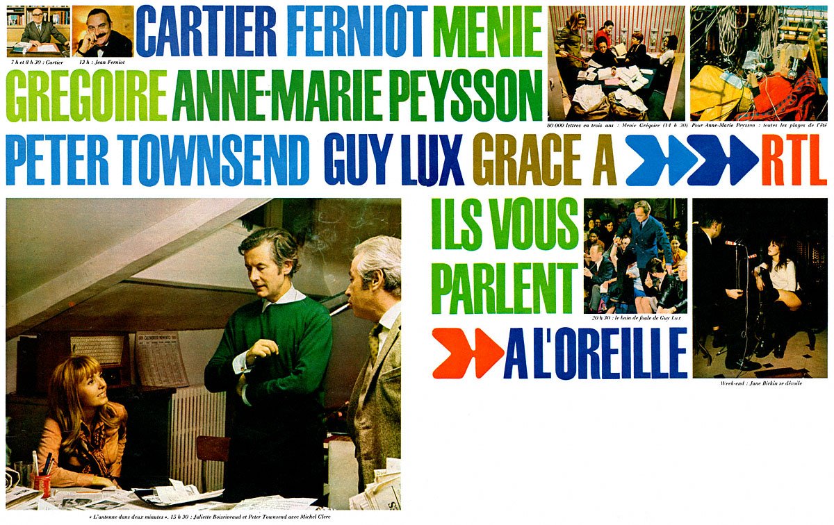 Publicit� Radio Luxembourg 1970