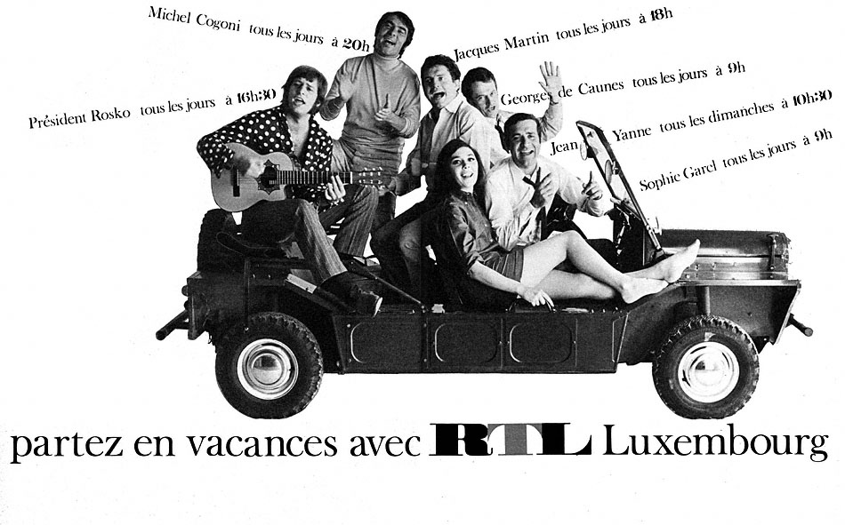 Publicité Radio Luxembourg 1967