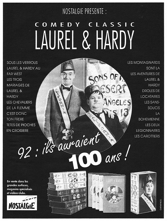 Publicité Radio Nostalgie 1992