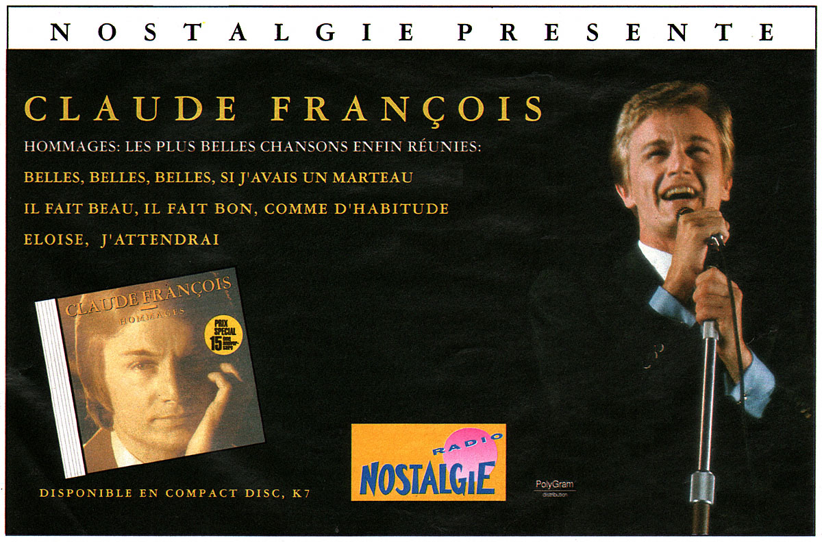 Publicité Radio Nostalgie 1993