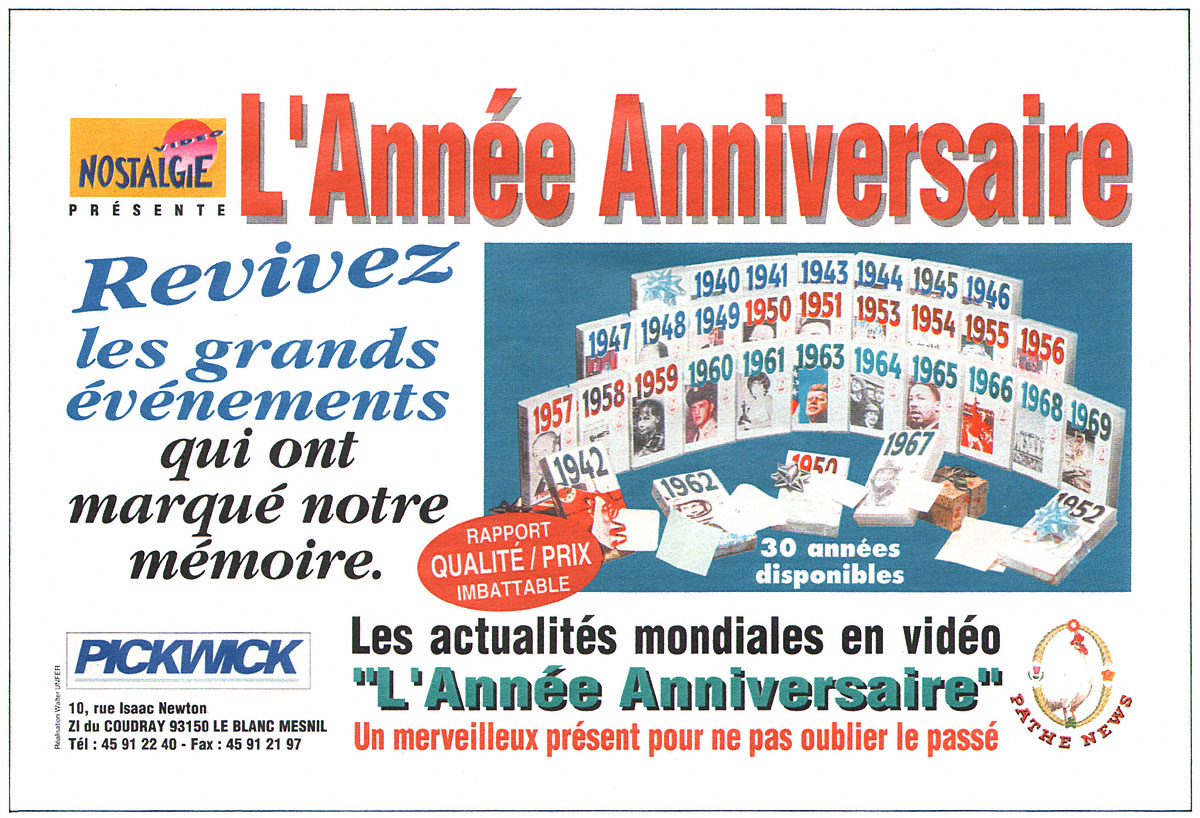 Publicité Radio Nostalgie 1993