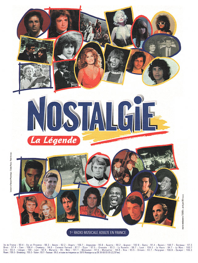 Publicité Radio Nostalgie 1999