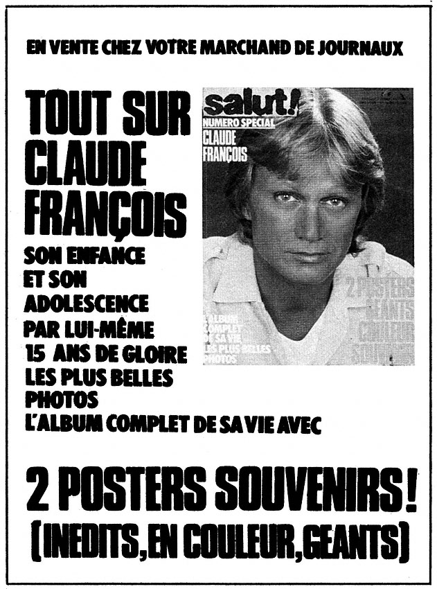 Publicité Salut 1978