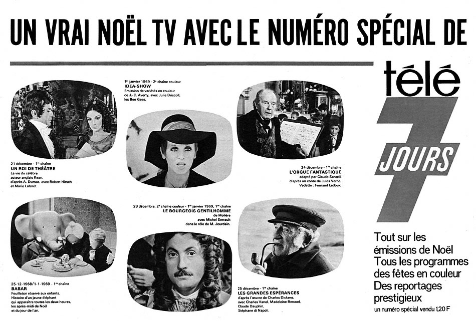 Publicité Tele7jours 1968