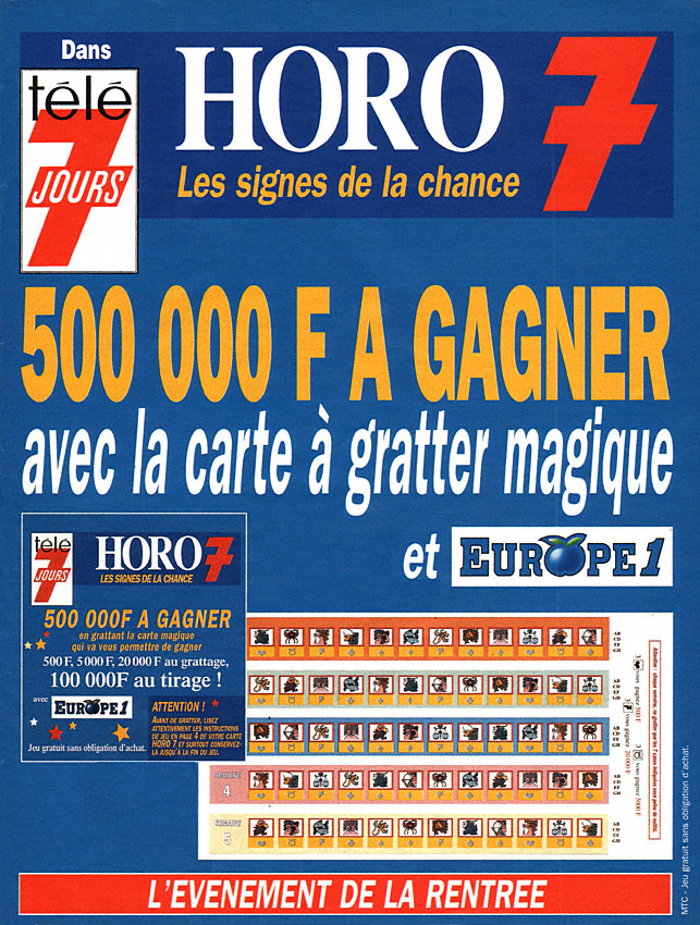 Publicité Tele7jours 1994