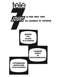 Publicit Tele7jours 1962