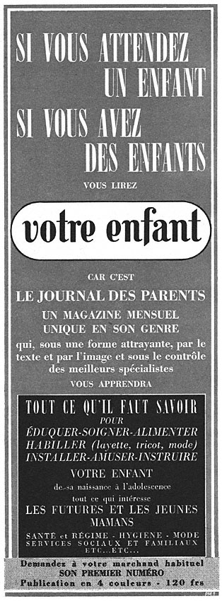 Publicité Zzdivers_PRE5 1952