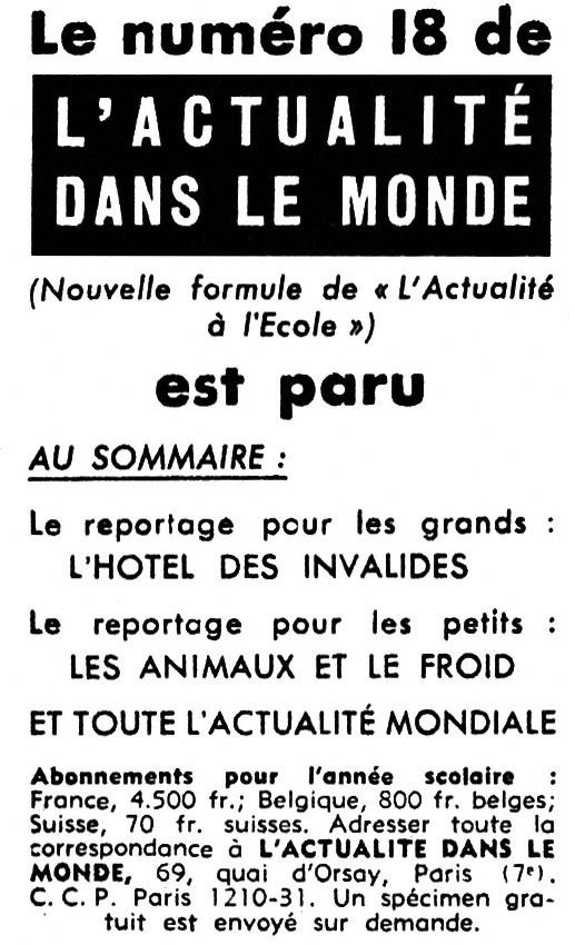 Publicité Zzdivers_PRE5 1954